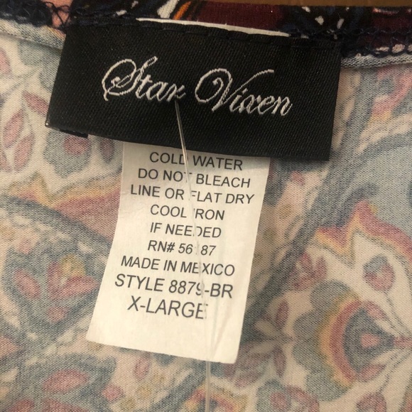 Knotted paisley long sleeve top - Picture 3 of 3